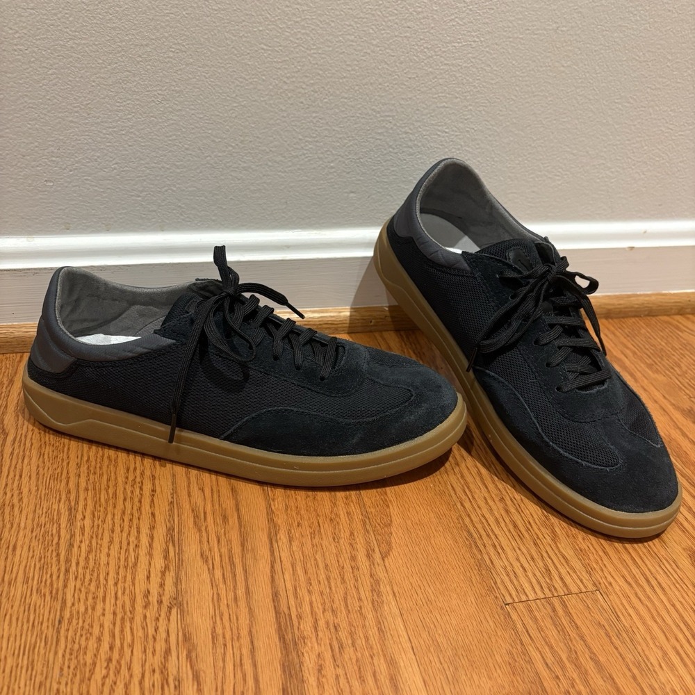 Olukai Punini Court Sneakers Mesh Suede Men's US 10.5 / EU 43.5 Black